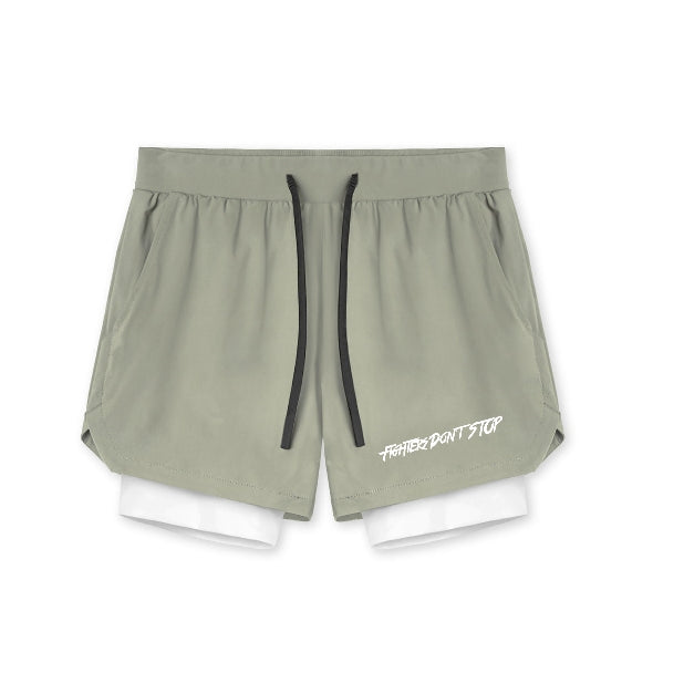 Men 2:1 Athletic Shorts