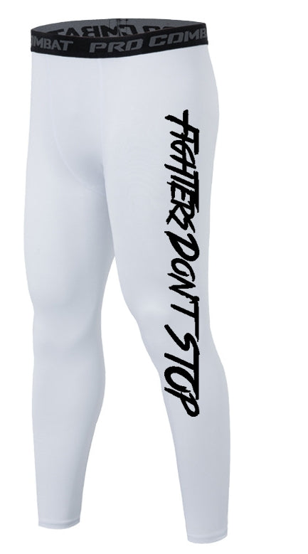 Men "Classic White " Compression Tights